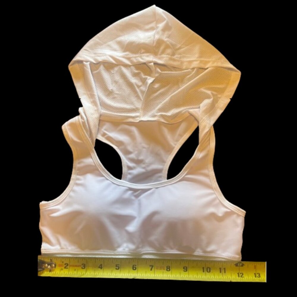 Hooded Streetwear Sports Bra - Picture 3 of 6